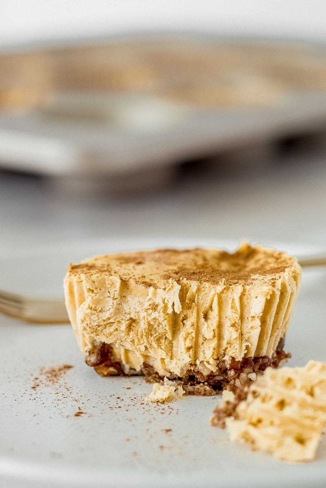 Vegan Pumpkin Pie Cheesecakes